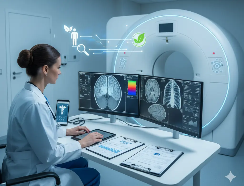 Modern MRI scanning machine - SarthiLab advanced medical imaging
