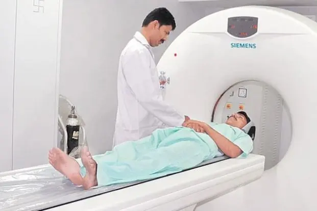 MRI Scanner with patient